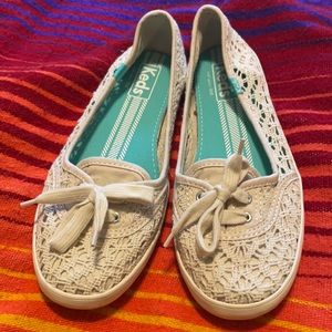 Keds crochet slip on size 7